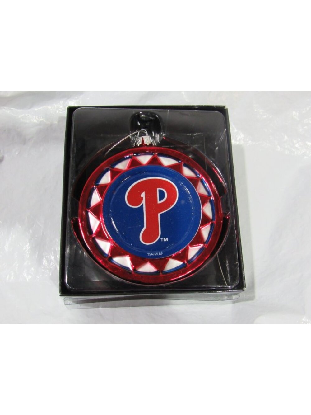 MLB Philadelphia Phillies Glass Ornament 4" Diameter by America Team Sports